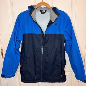 The North Face Boy's Two-Tone Blue and Black DryVent Windbreaker